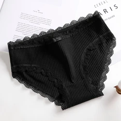 Thread cotton stuff low waist cute lace sexy panty hot girl briefs