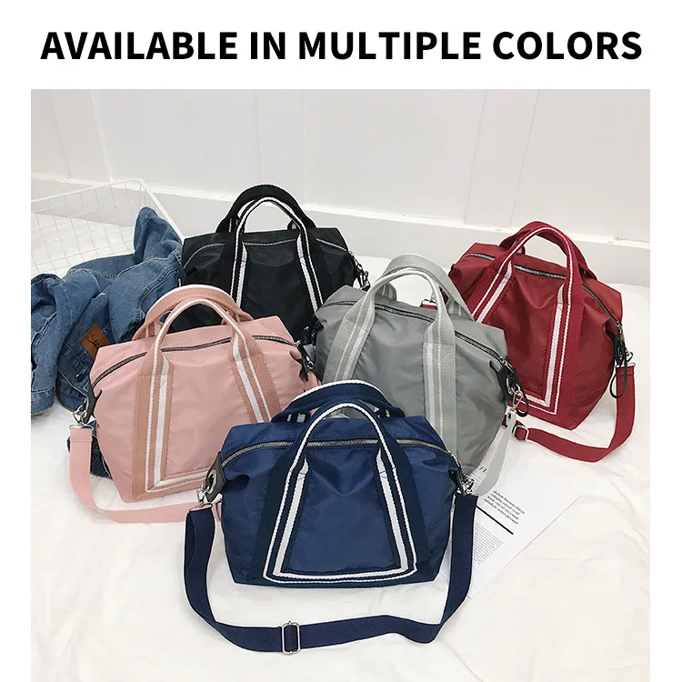 women weekender pink travel luggage bags organizer Waterproof Swimming Yoga  carry on sport gym duffle bag with wet pokecket