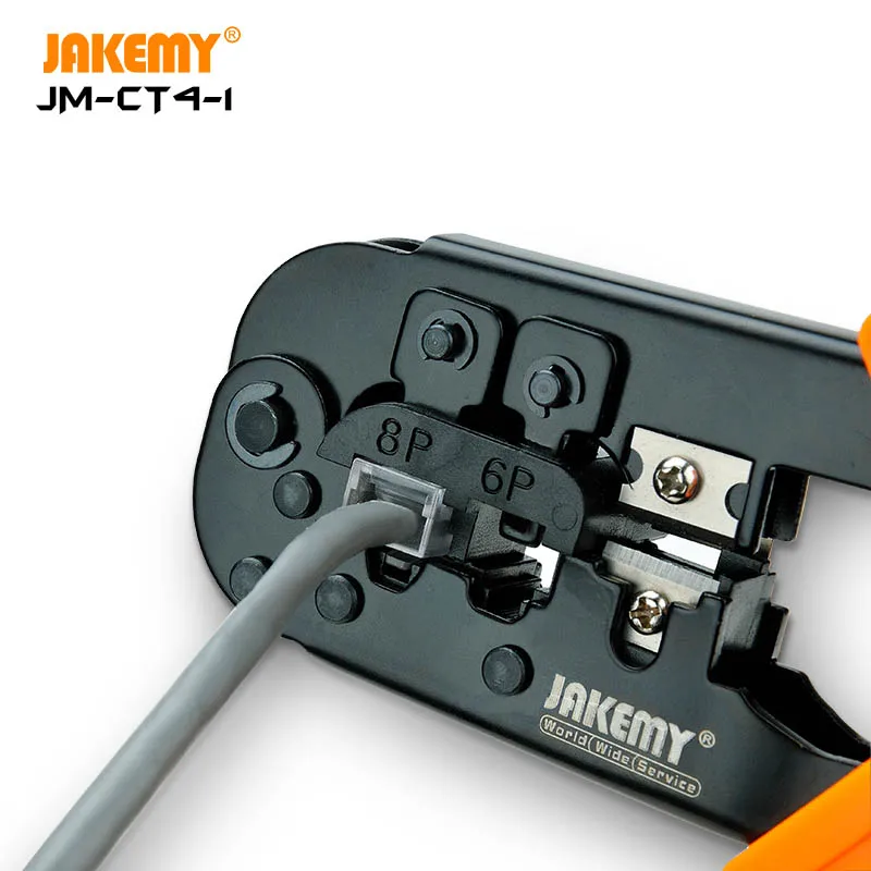 RJ45 модульный проходят через разъем провода щипцы и зачистки сетевой кабель UTP обжимной инструмент