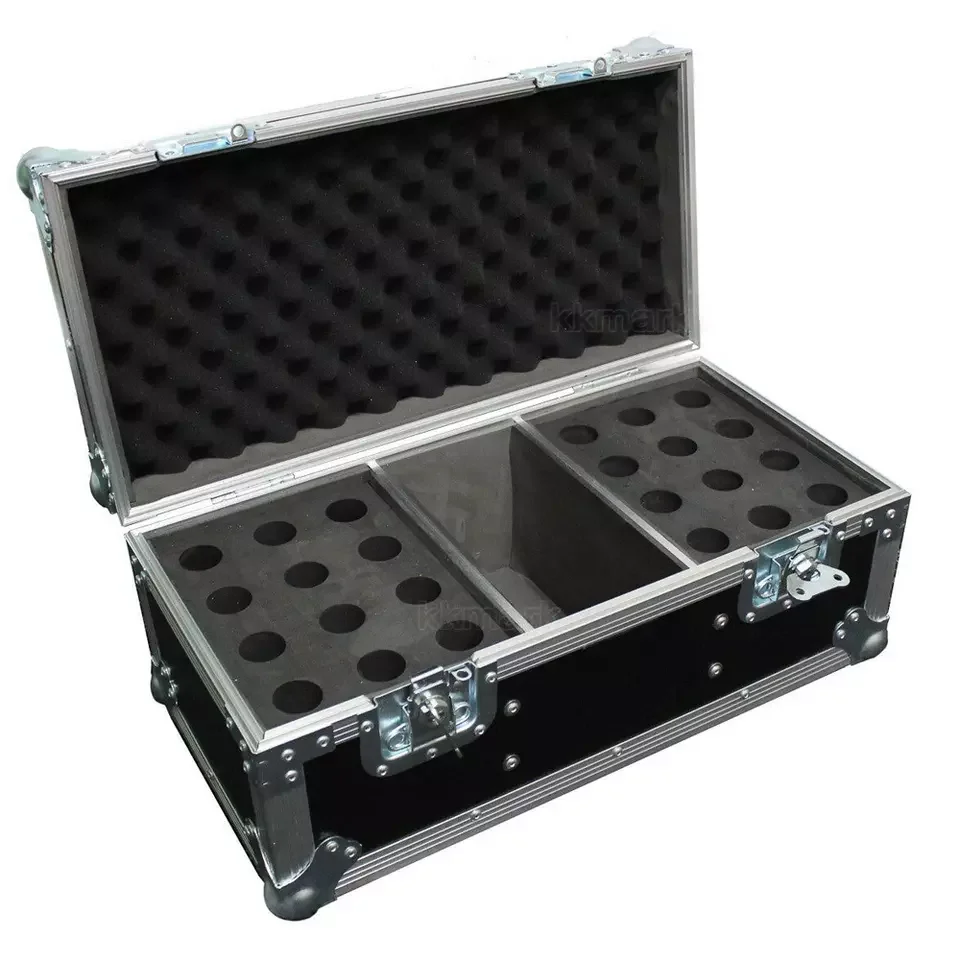 KKMIC-20 20unit wireless custom safety protect microphone sound waves enterprises boom mic stand travel flight case