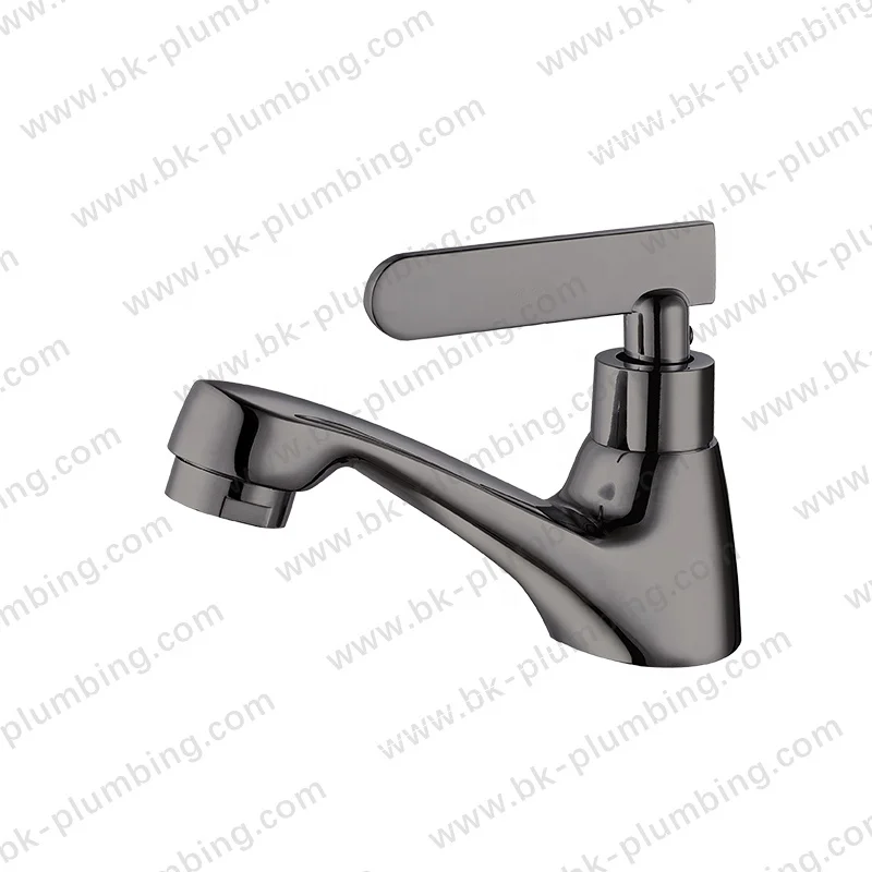 Cheap Deck Mounted Zinc Single Lever Chrome Plate Single Cold Water Basin Laboratory Faucet For Bathroom Bacia torneira