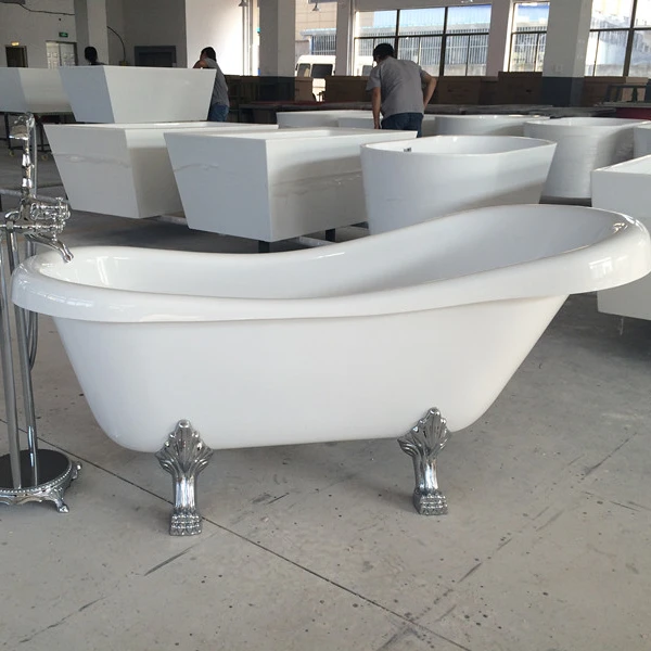 SUEZ Cheap Bathtub with Claw Foot Bath Tub with Four Leg