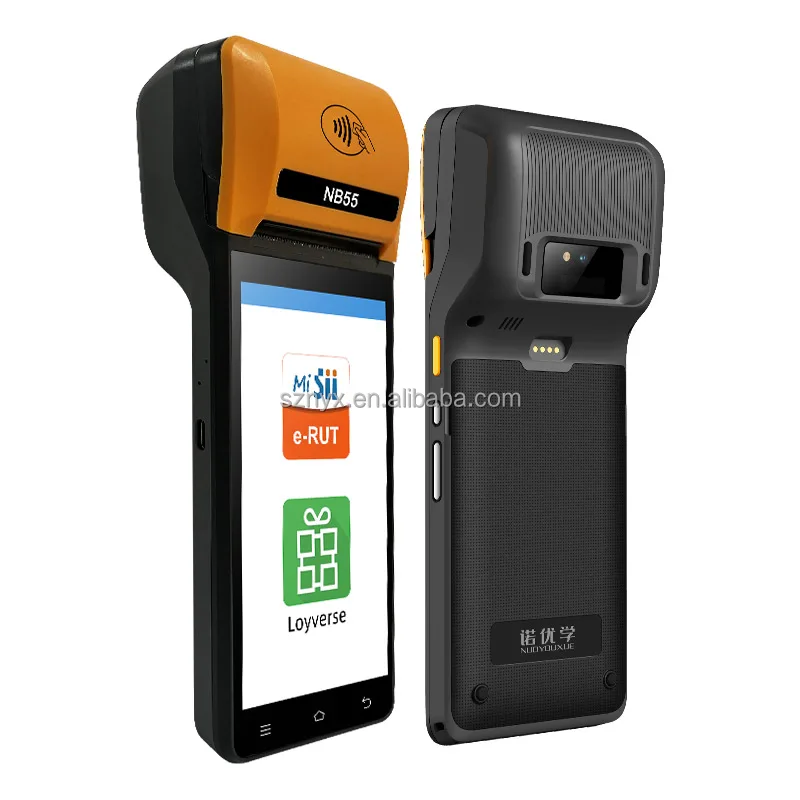 Noryox NB55 Android 14 /13 3+16G Memory Pos Terminal Cash Register Handheld Mobile Pos Machine Terminal Restaurant Pos Systems