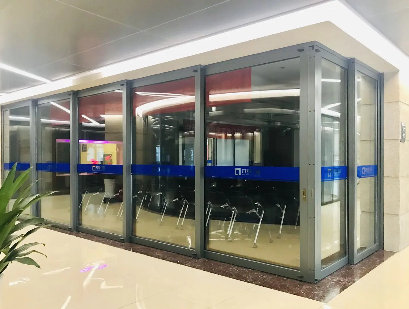 Large Heavy Duty Conceal Sliding Patio Doors Soft Close Aluminium Sliding Glass Doors Double Turn Entrance Sliding Pocket Door