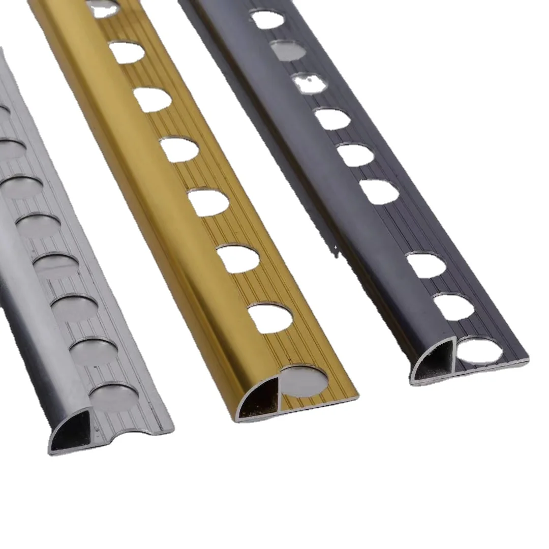 Aluminum Trim golden silver color foshan factory mix tiles