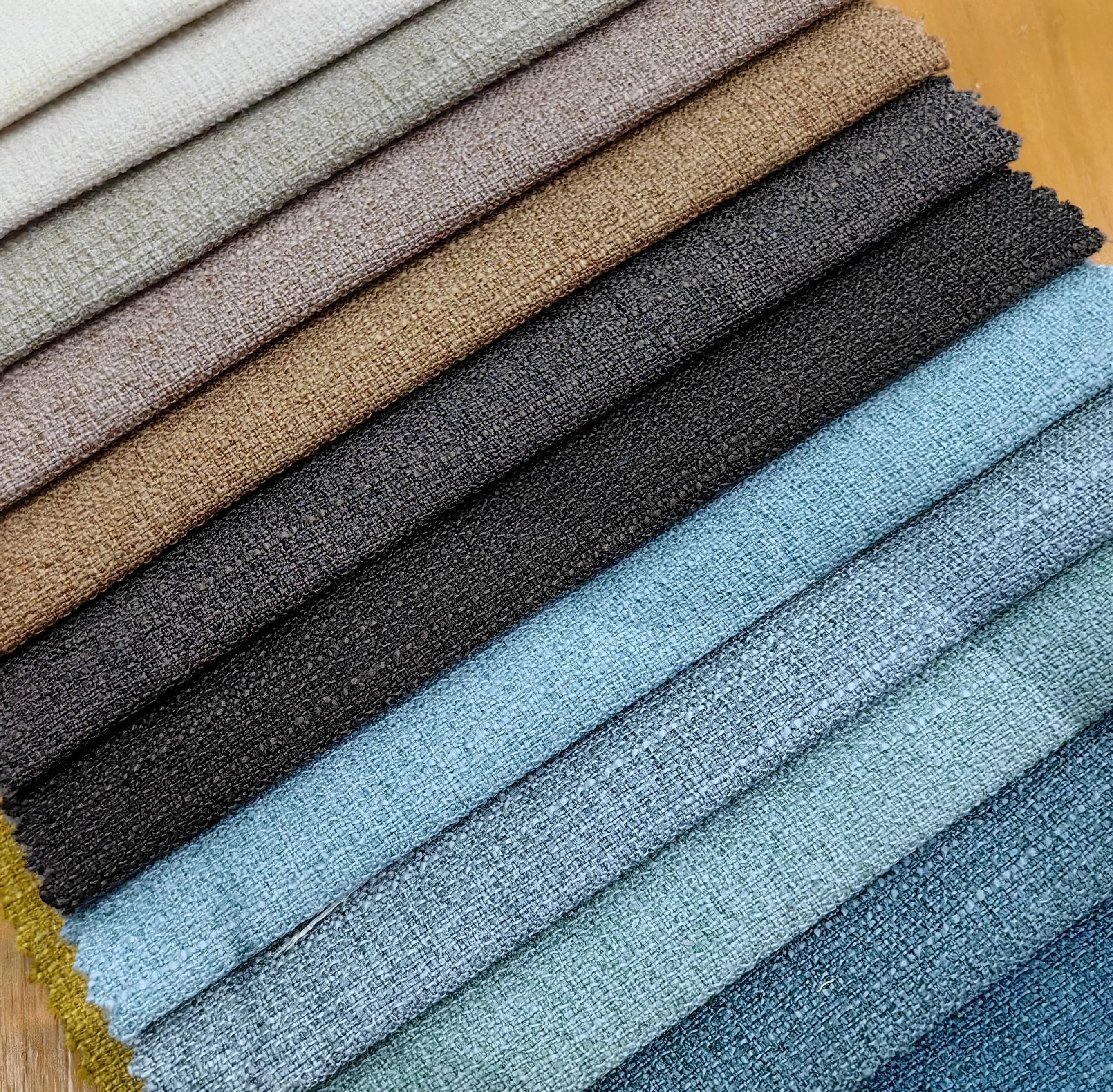 Wholesale Many Colors Home Textile Thicken Upholstery Polyester Sofa Fabric