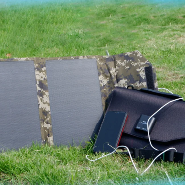 High Demand Folding Waterproof Outdoor Solar Panel Charger with 2 USB Ports for Mobile