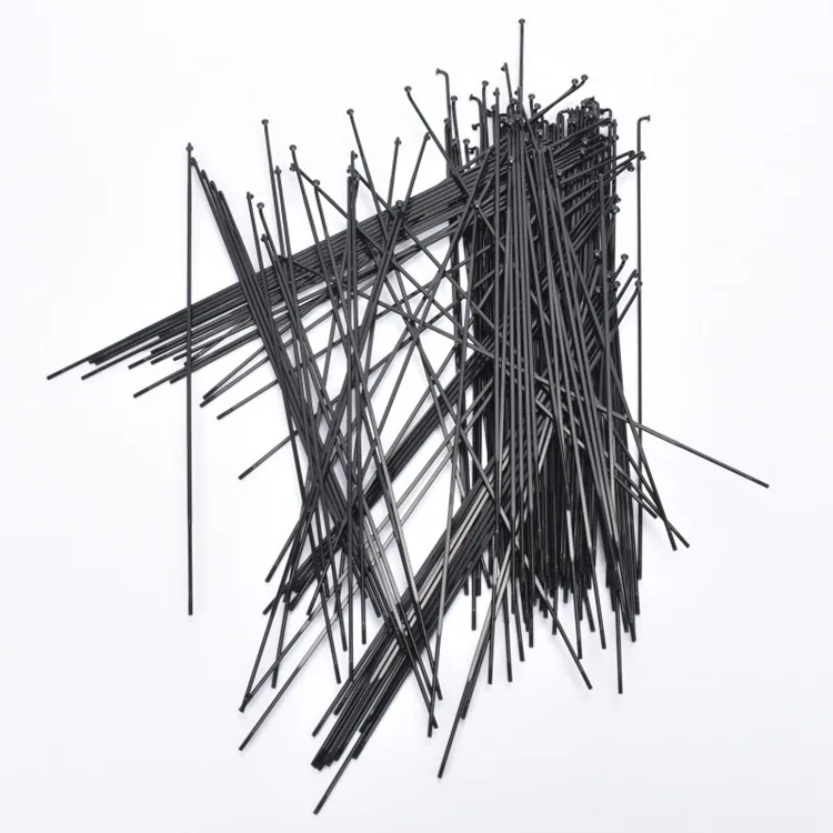 Wholesale factory 14G steel spokes black silver mountain bicycle road custom spoke 80-300MM parts