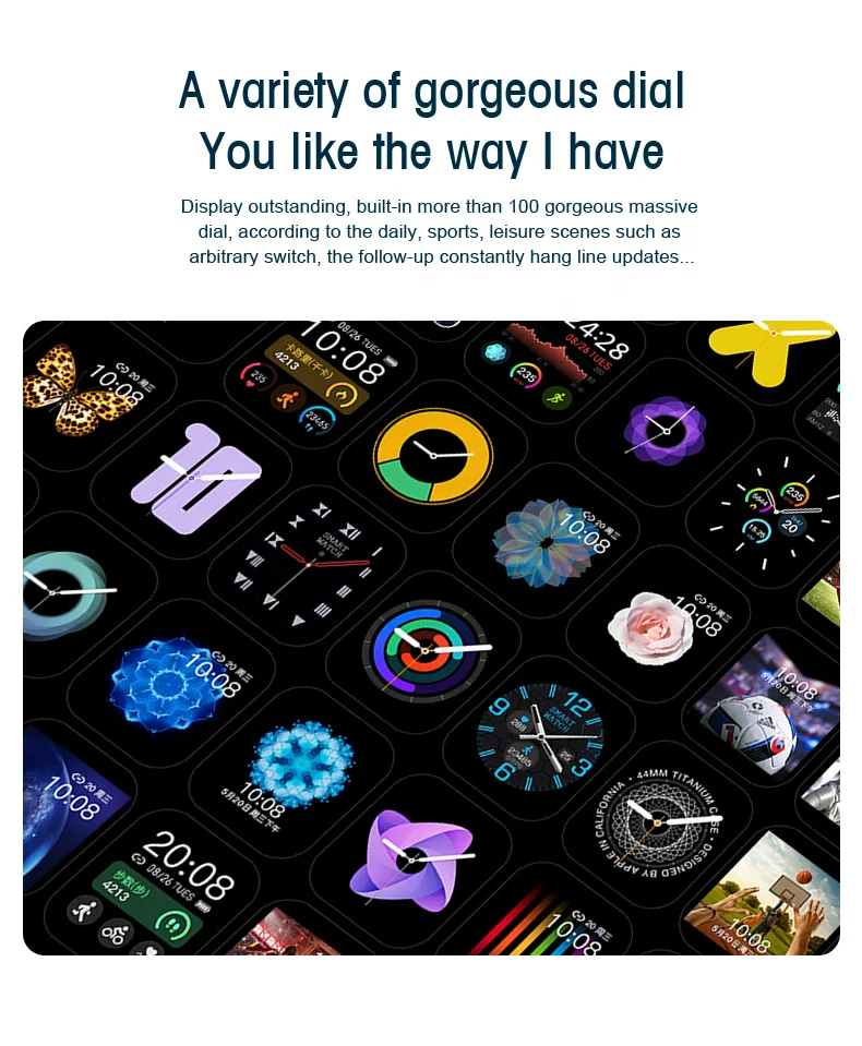 new arrivals relojes inteligentes smartwatch sport ip68 waterproof iwo series 5 6 smart watch
