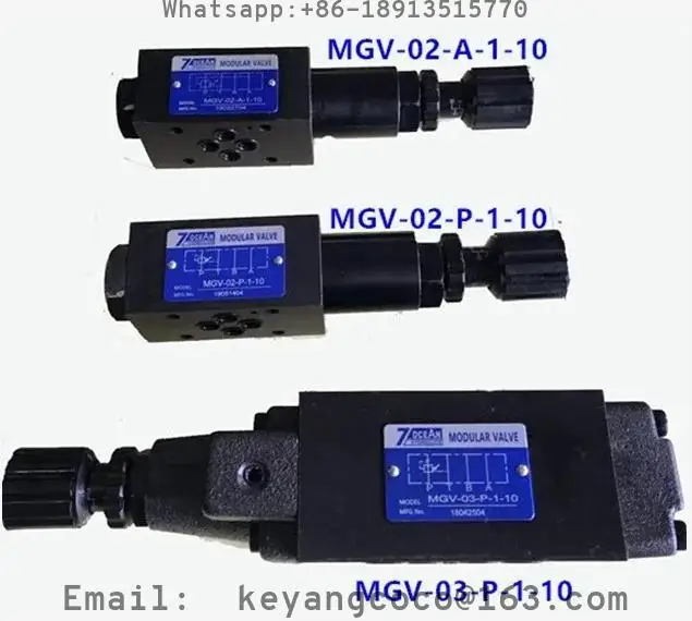 7OCEAN MODULAR VALVE MODEL MGV-02-P-0-10 MGV-02-A-1-10 MGV-02-P-1-10 MGV-02-P-2-10 MGV-03-P-1-10 MGV-03-A-0-10 Hydraulic Valve