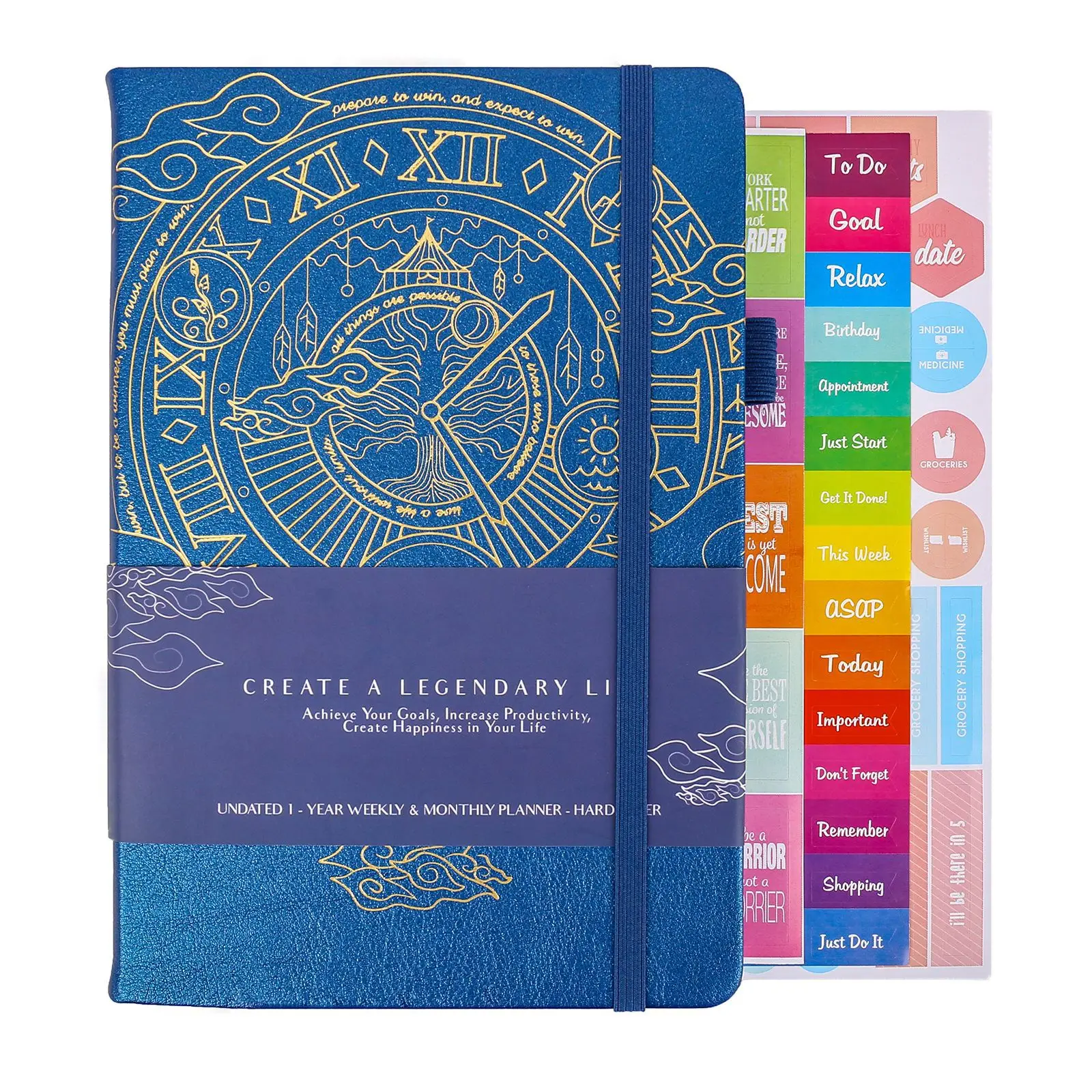 High Quality Custom Embossed Logo Simple Design Hot Sale A5 Hardcover Pu Leather Cover Diary Notebook Planner Agenda Printing