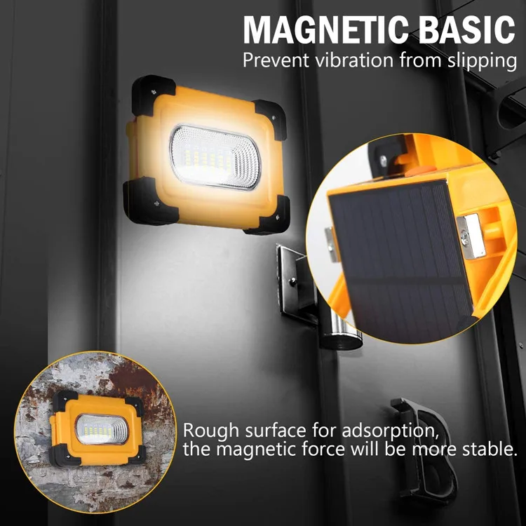 Quantex 60w portable solar flood light outdoor led with polysilicon panel