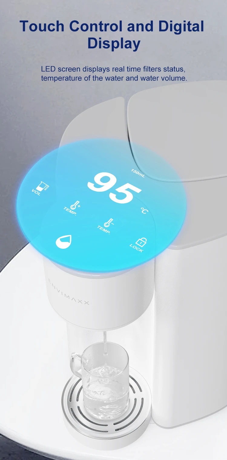 Envitek 2.7L Household Portable Water Dispenser Hot Cold Water Automatic Smart Hot Water Dispenser