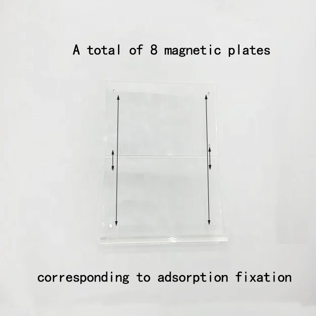 New product Acrylic Sign Holder A5 Vertical T Shape Double-Sided Magnet Desktop Display Holder