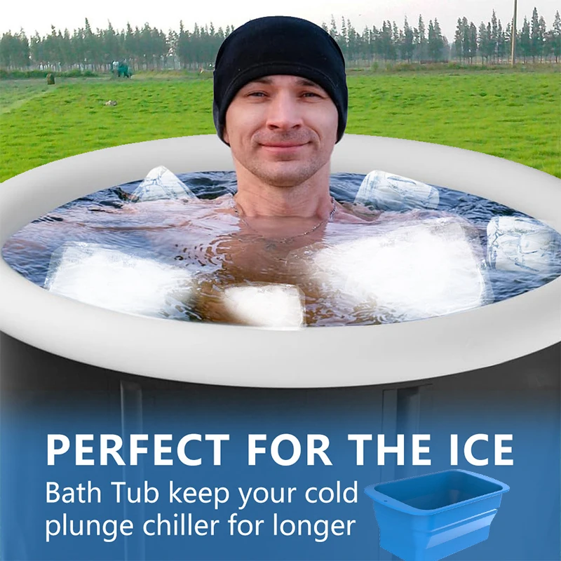 Reusable Ice Maker For Cold Plunge Or Coolers 8lb Ice Block Extra Large Ice Block Mold Reinforced Silicone Molds