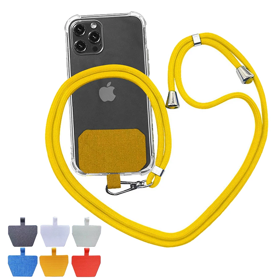 Универсальный ремешок для мобильного телефона регулируемый шнур для телефона с защитой от потери шнурка Съемный цветной шнурок для телефона предохранительный трос
