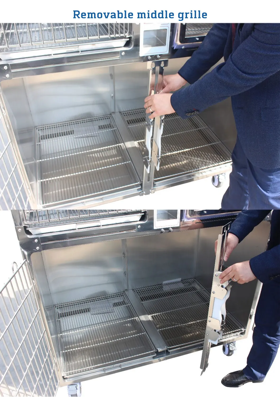 WTC-06 Pet hospital 304 Stainless Steel Animal Veterinary Dog hospitalization cage