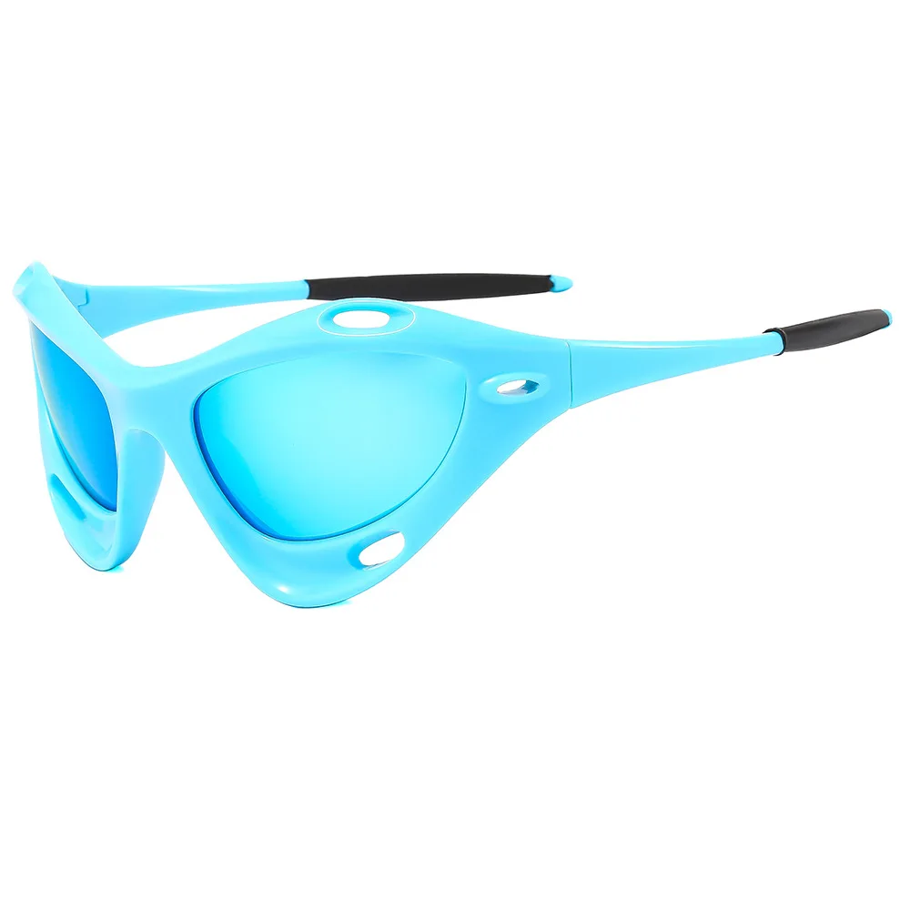 Hollow Sunglasses 2024 Bulk Womens Oversized Colorful High Quality Tinted Lenses Sport Outdoors Cycling Y2k Sunglasses