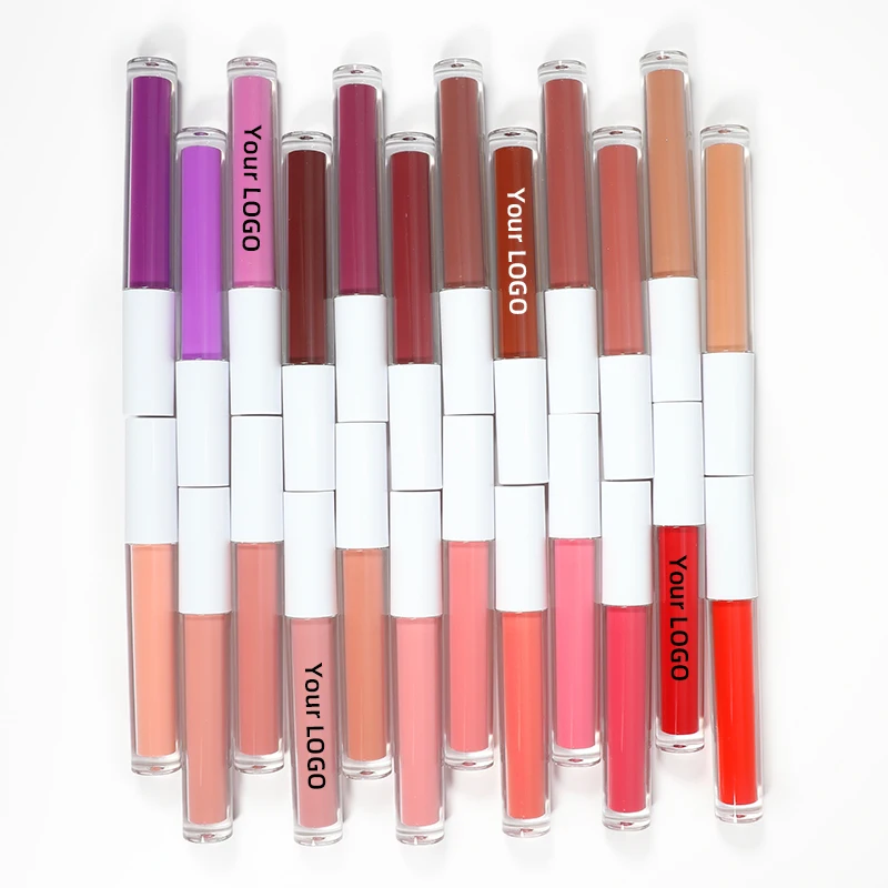 Ochain 24 Color Wholesale Lip Stick Custom Logo Private Label Long Lasting Waterproof Cruelty Free Vegan Matte Liquid Lipstick
