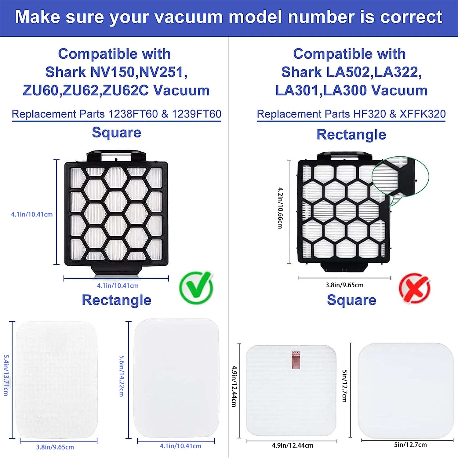 Shark Navigator Zero-M Self-Cleaning Upright Vacuum Cleaner Filter Replacement Dusting Brush Pet Pro ZU60/62/NV150/151/251/255