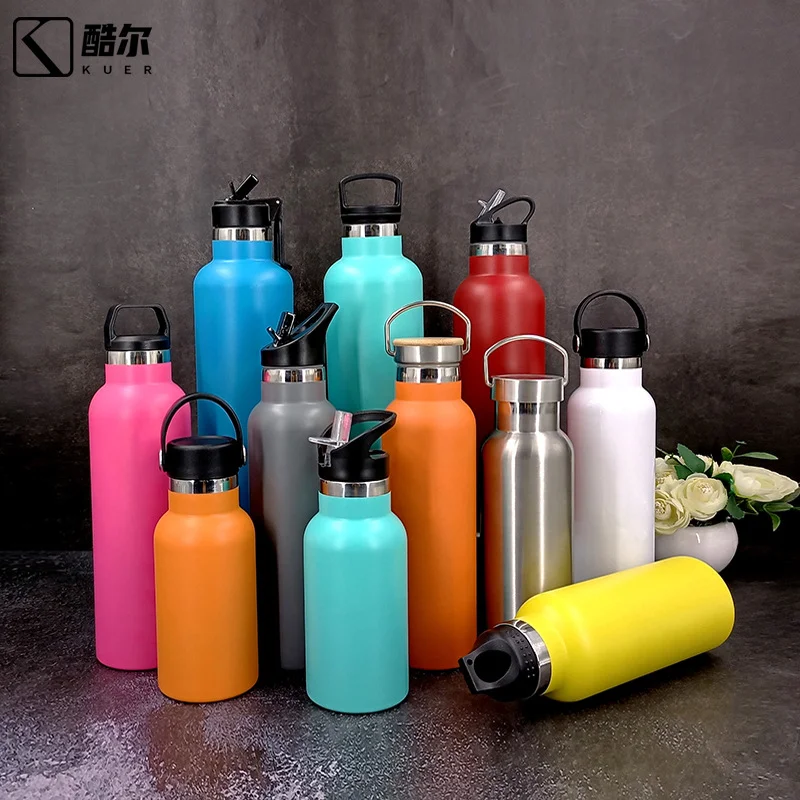 FEIJIAN	sport thermos water bottle single wall 304 stainless steel flask for outdoor water bottle lid