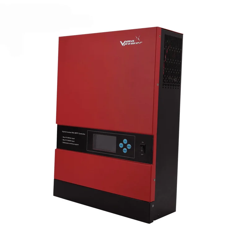 Vmaxpower 48V 5kw Hybrid Built-In MPPT Controller Pure Sine Wave Off Grid High Frequency Solar Inverter