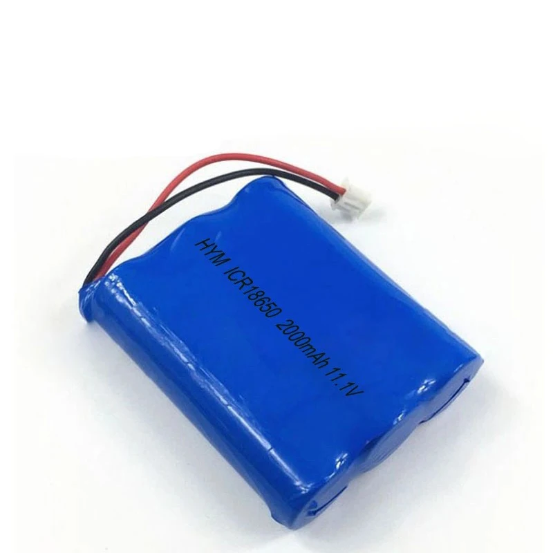 Customized OEM Li-ion battery pack 1200~6000mah 11.1V 12v 18650 battery pack