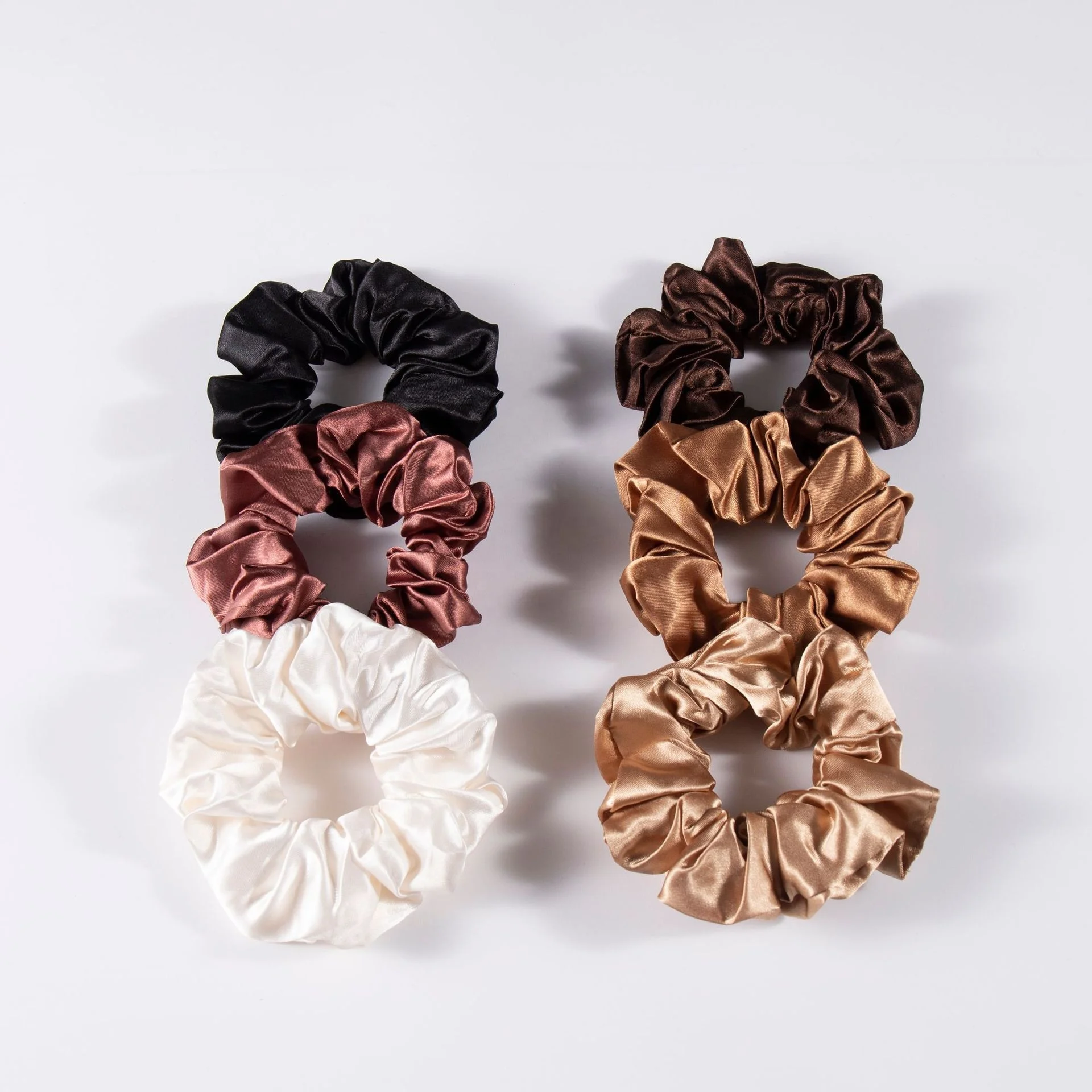 Hot Selling Oversized Hair Accessories Silk Solid Color Big Hair Scrunchies For Women
