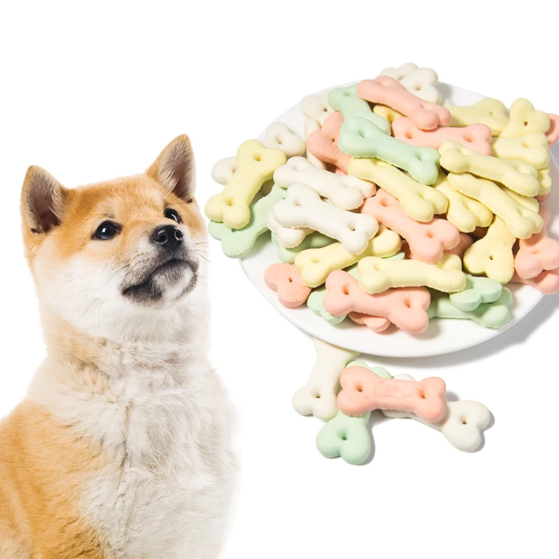 Free Sample Pet Biscuits Bone Shape Dog Cookies Variety Of Flavors OEM Biscuits For Dogs