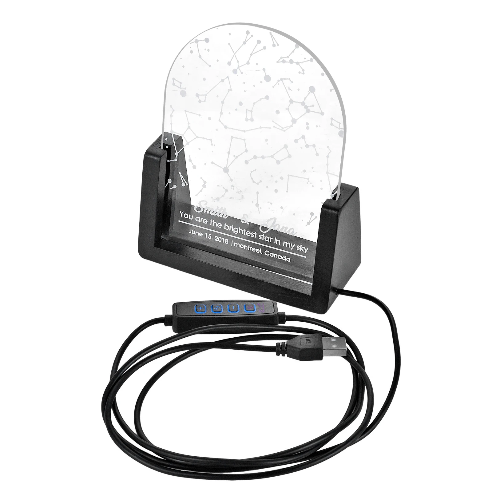 Personalized Anniversary Gift For Her Him Dad Girlfriend Husband Mon Sister Boyfriend Custom Constellation Star Map Night Light