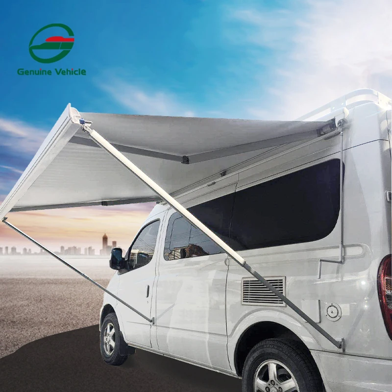 Customized Waterproof Camping Car Sunshade Tent RV sidetent Awning 15-20Ft Fabric Canopy Durable