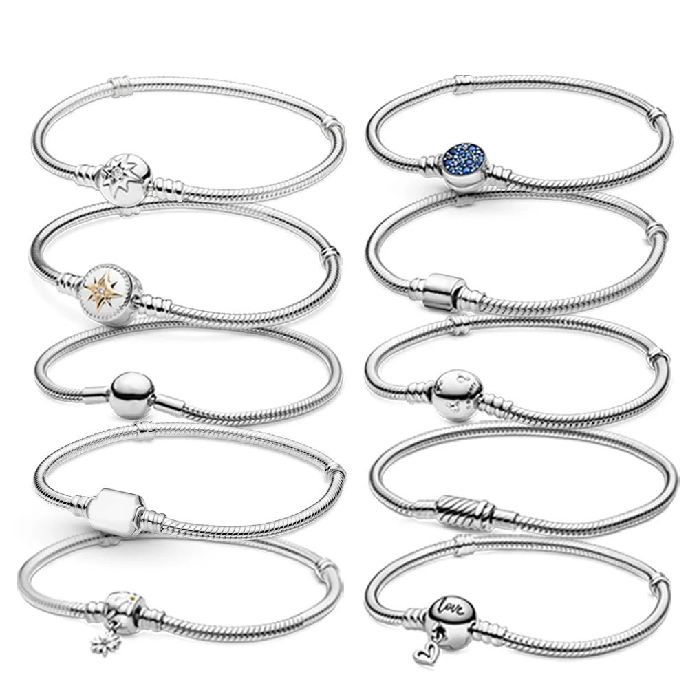2021 Wholesale fashion snakebone bracelet for 925 sterling silver jewelry made hot selling products