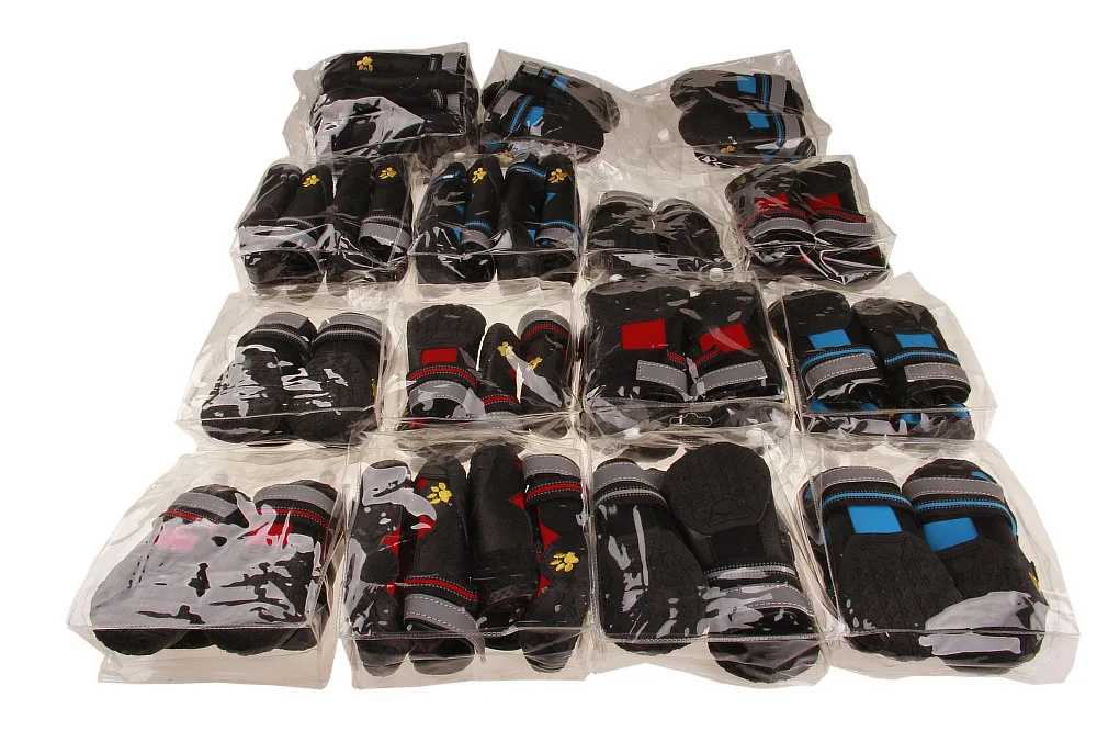 Amazon портативная уличная Светоотражающая обувь на ремешках для дрессировки собак