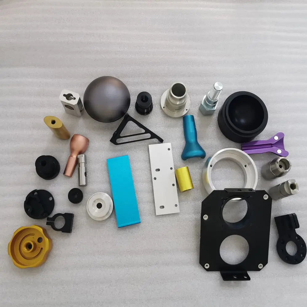 Black anodized small aluminum cnc machining parts
