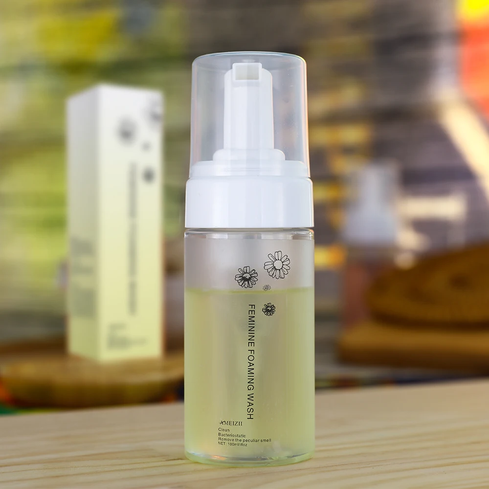 Private Label Feminine Foaming Wash Chamomile Rose Yoni herbal wash Vagina Cleansing Care Deodorant Mousse Intimate Wash Care
