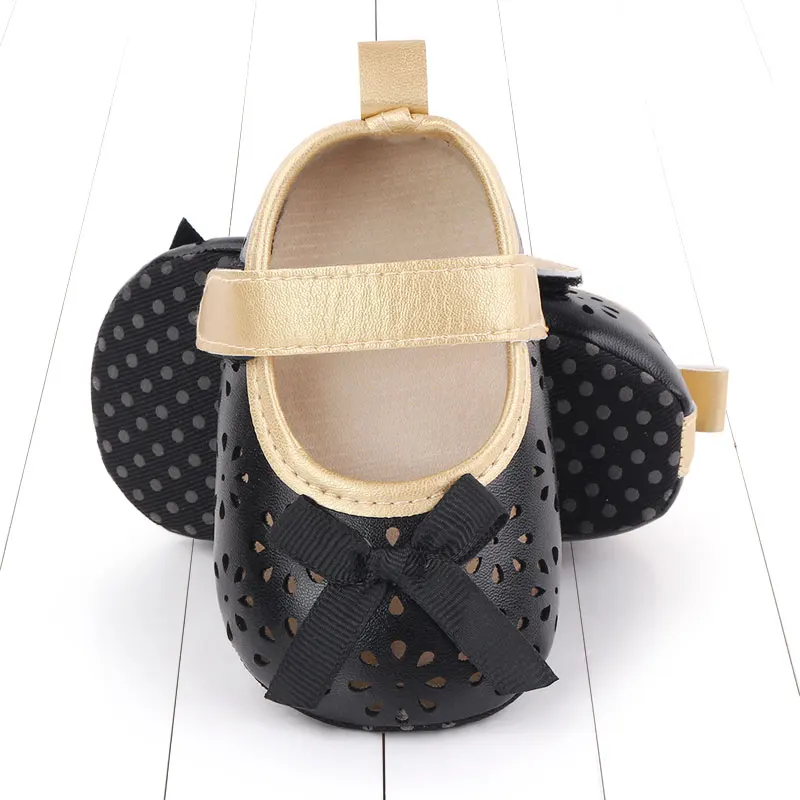 High-quality hollow out floral baby girl shoes formal infant shoes