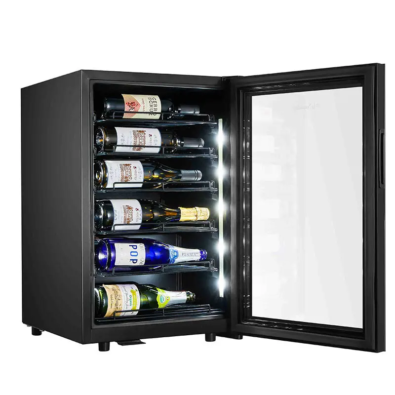 Vinopro Factory Direct Sale 72L 22 Bottles Capacity Temperature Control Electric Freestanding Gle-Zone Smart Wine Refrigerator