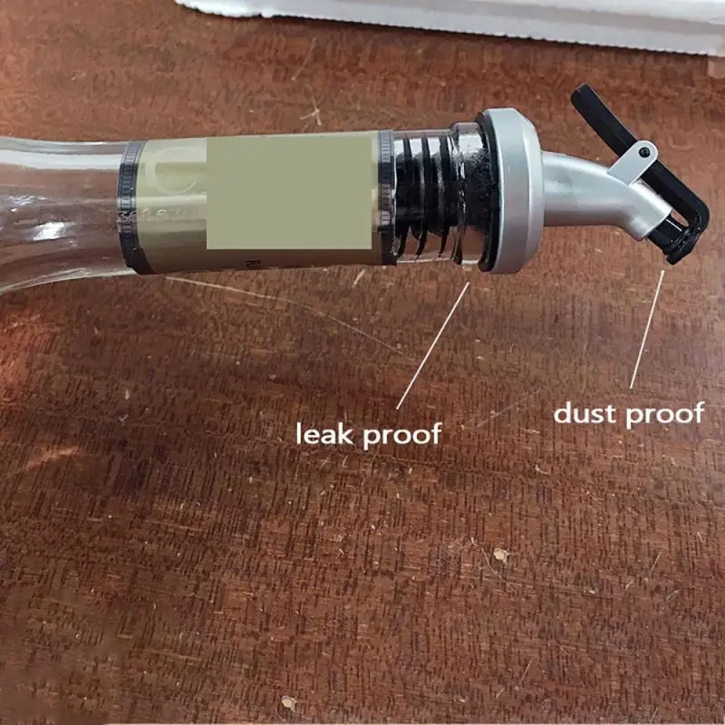
Oil bottle stopper vinegar bottles can ABS lock plug Food grade plastic Nozzle Sprayer Liquor Dispenser 