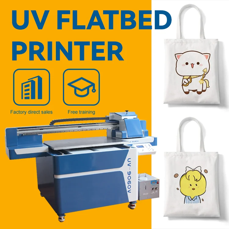 A5 A1 UV Large DTF Flatbed 9060 Coroplast Printer PVC Bottle Printing Machine For Phone Case