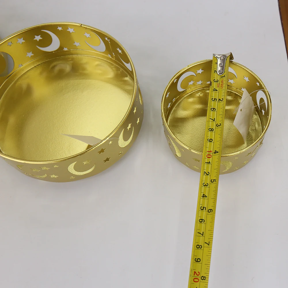 Eid Mubarak Party decoration Mental Ramadan Party Food Serving Tray