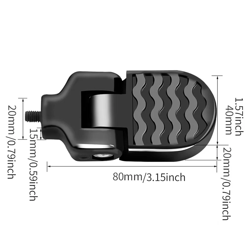 Aluminium Alloy Anti Slip Bicycle Rear Seat Pedal Easy Install Foot pegs