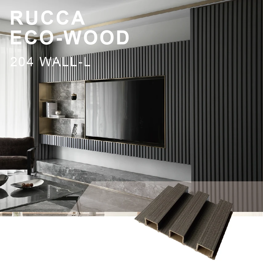 Factory Indoor Decor Wood Plastic Composite Pvc Coating Cladding Fluted Wall Board Interior Wpc Wall Panel