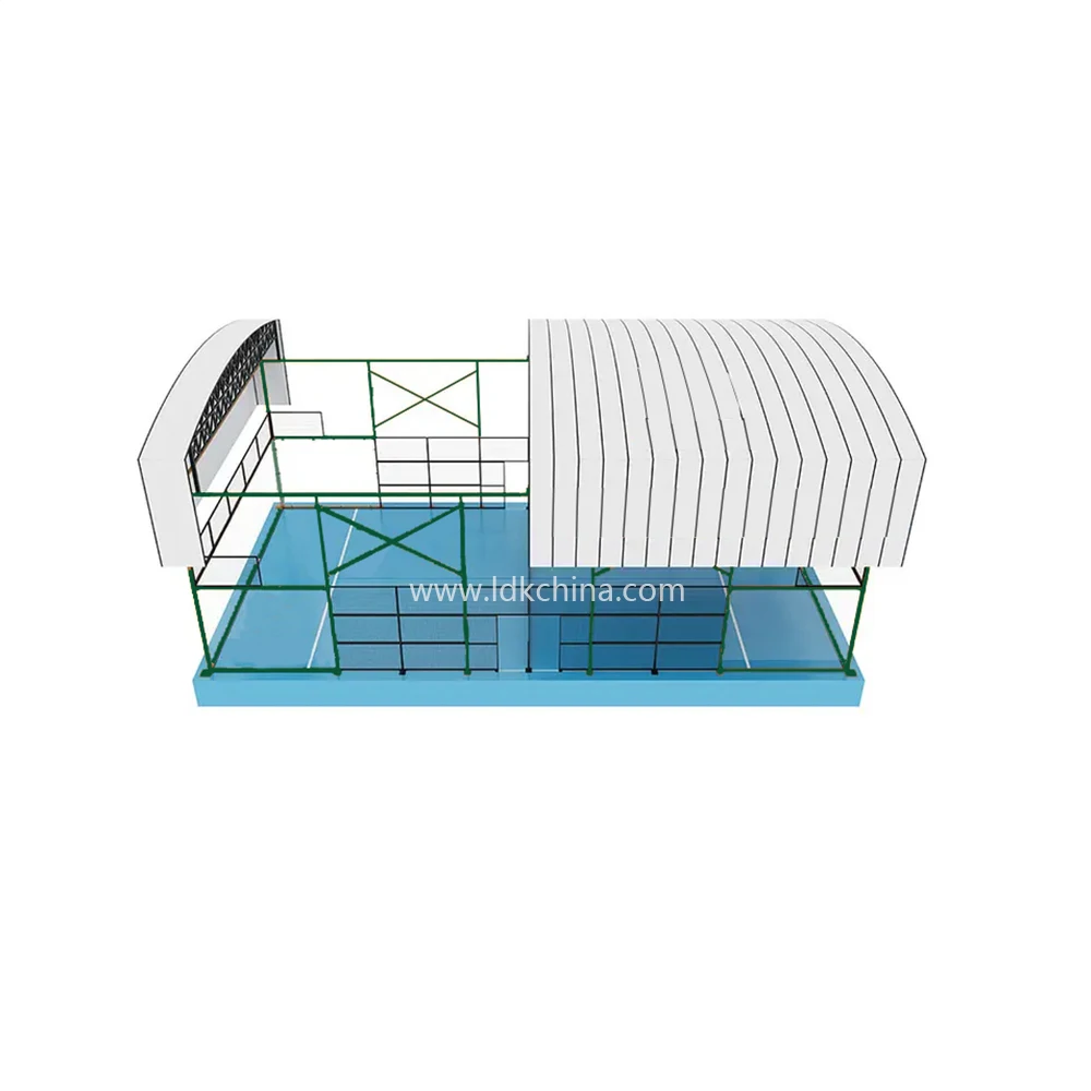 New Fusion Padel Court Cover Roof Tennis Court Fence Padle Tennis Padel Fields Paddle Court Supplier Factory