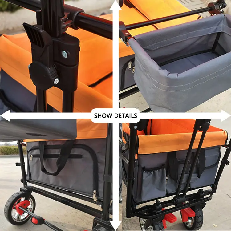 folding wagon cart heavy duty utility collapsible folding utility beach trolley cart camping folding wagon