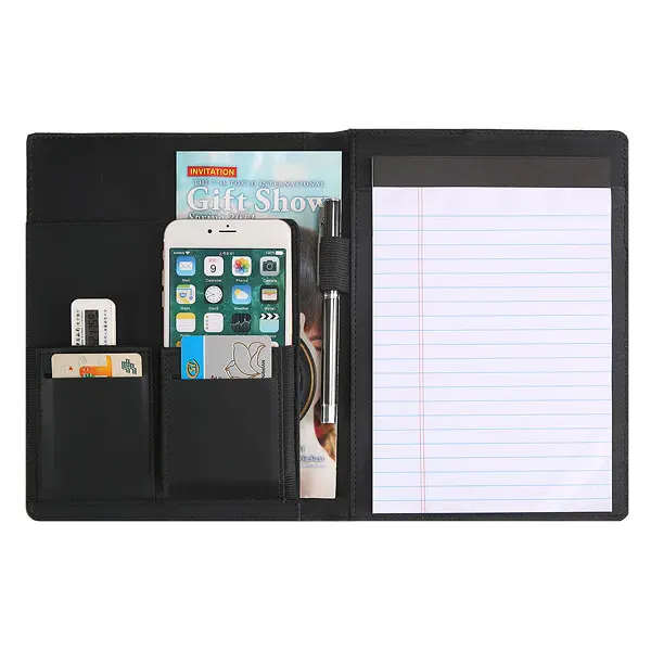 
Multi-functional interior design fabric portfolio with notepad for promotion 