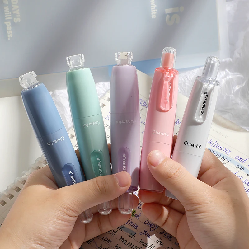 Factory OEM  customization Press Type cute  student corrector transparent  Refill kid student correction Tape