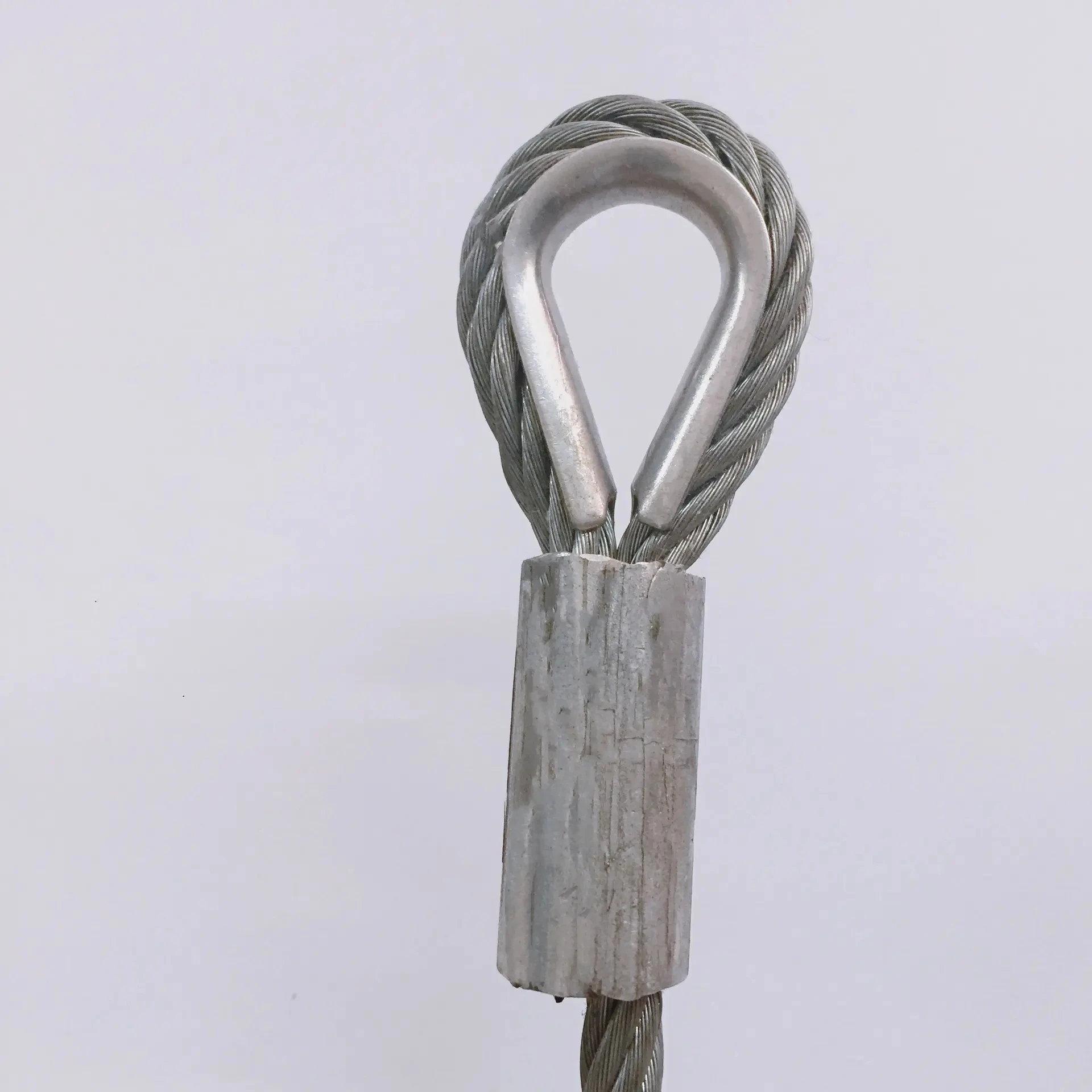 Aluminum Sleeve Double Barrel Ferrule Diameter 1/4inch Durable Sturdy for Rope Railing Silver