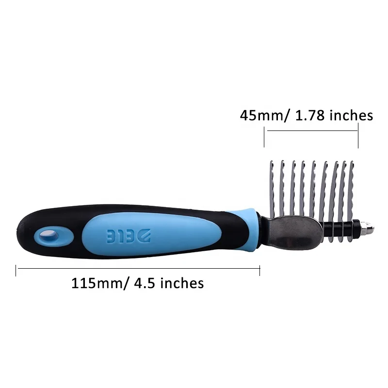 
Dog Rake Hair Remover Comb Cat Hair Grooming Brush Pet Hair Shedding Trimmer 