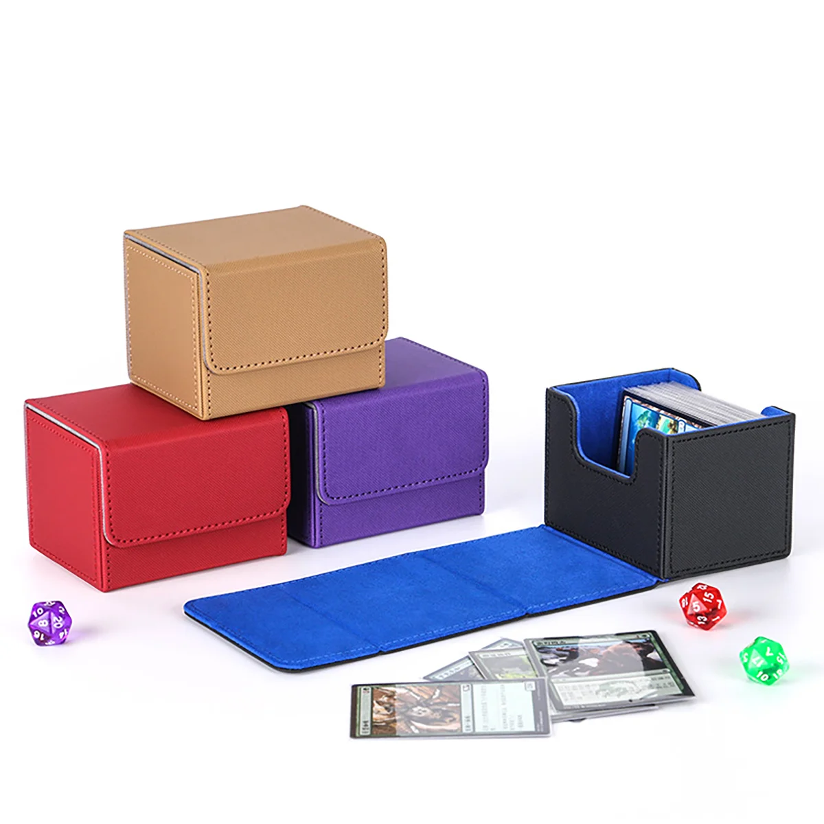 MIO 100+Trading Pu leather Tcg Mtg Game Magic Cards Holder Deck Box Card Case for UG Magic Yugioh TCG CCG MTG
