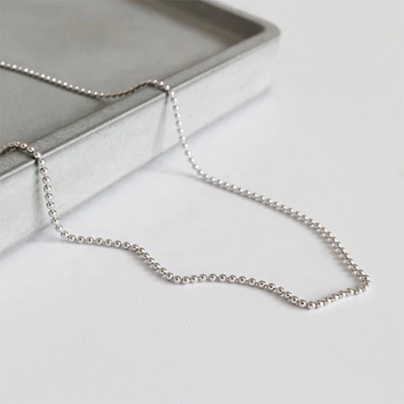 High Quality S925 Sterling Silver Classic Basic Chain Snake Bar Singapore Box Chain Side Chain Ladies Jewelry Necklace